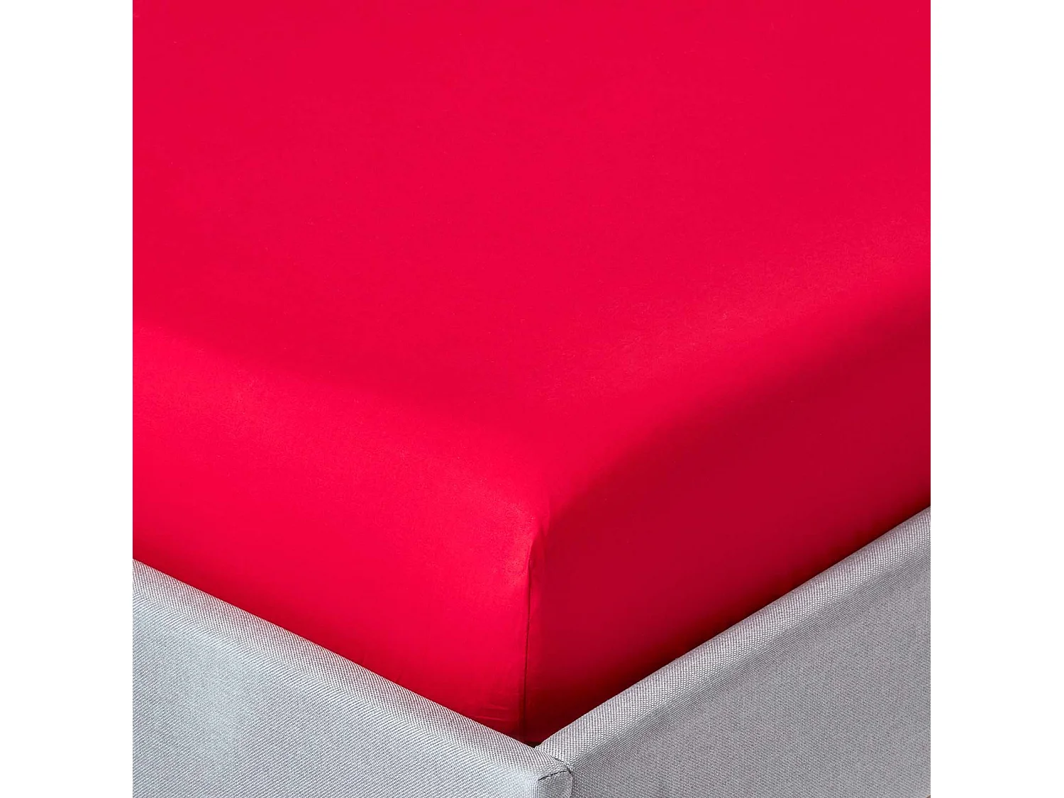 Homescapes Red Egyptian Cotton Deep Fitted Sheet 200 TC, King