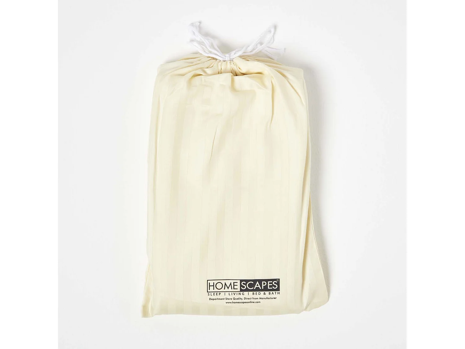 Lot de 2 Draps housse lit bébé en coton égyptien 330 fils Jaune pastel, 70 x 140 cm - HOMESCAPES