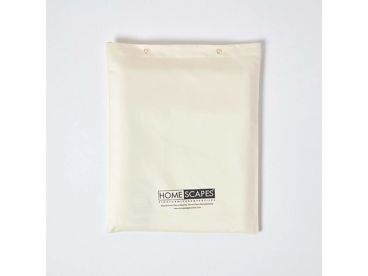 Homescapes Cream Egyptian Cotton Fitted Sheet 1000 TC, Small Double