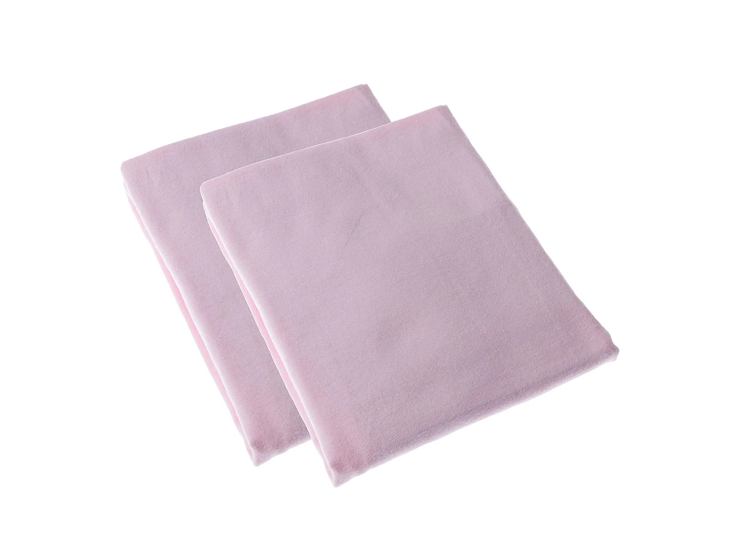 Homescapes Pink Brushed Cotton Fitted Cot Sheet Pair 100% Cotton, 60 x 120 cm