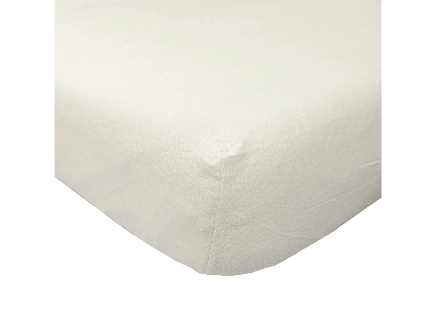 Homescapes Cream Brushed Cotton Fitted Sheet 100% Cotton Luxury Flannelette, Double