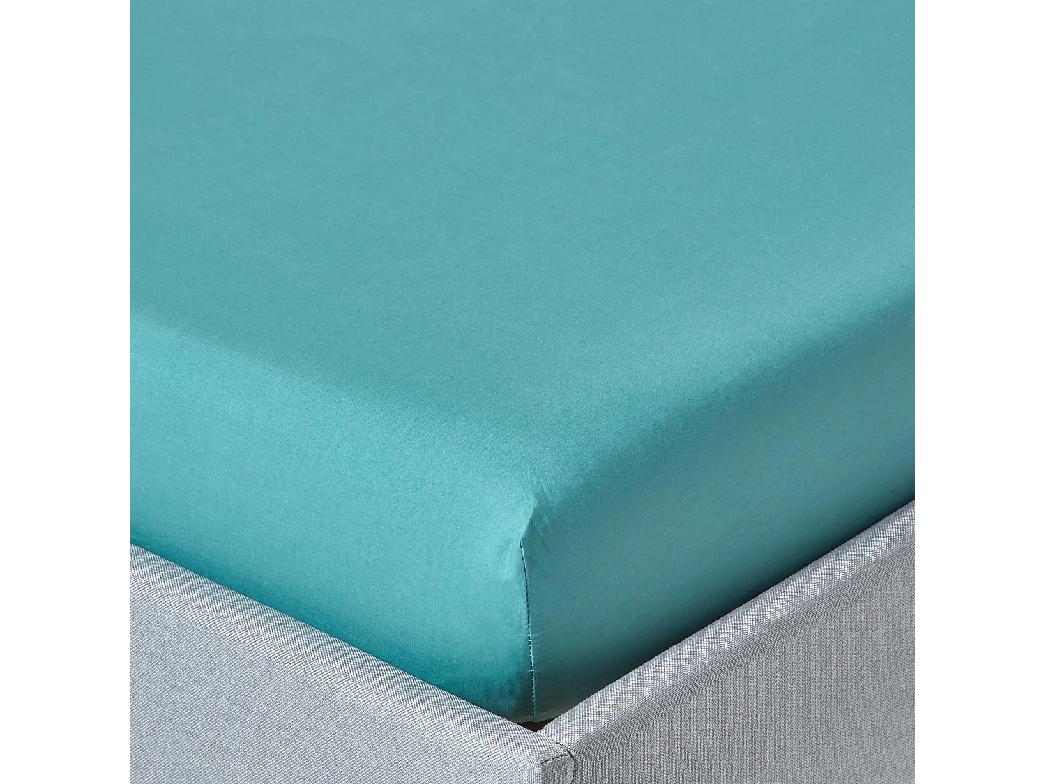 Homescapes Teal Egyptian Cotton Deep Fitted Sheet 200 TC, Double