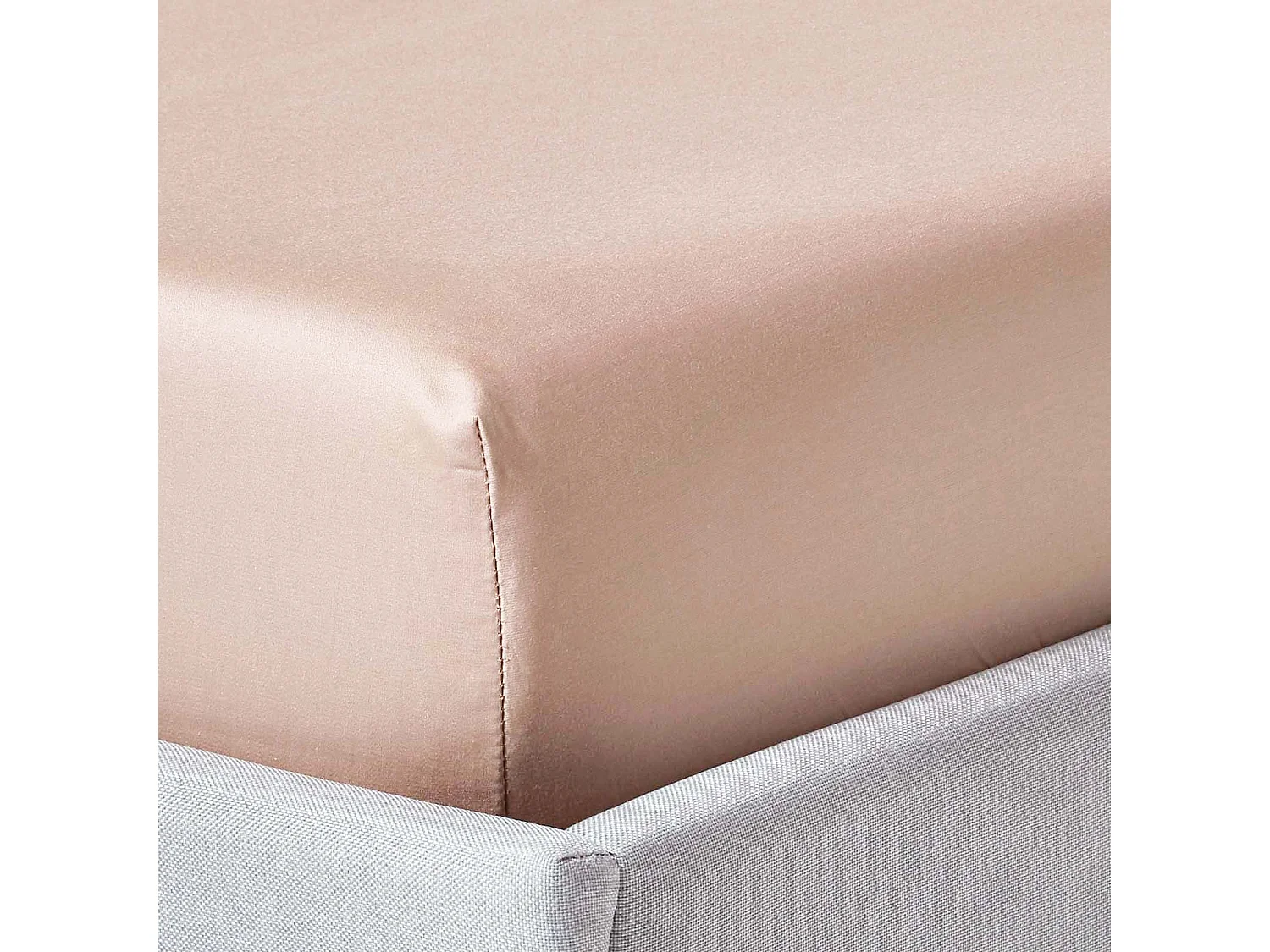 Homescapes Moonlight Beige Egyptian Cotton Deep Fitted Sheet 1000 TC, King