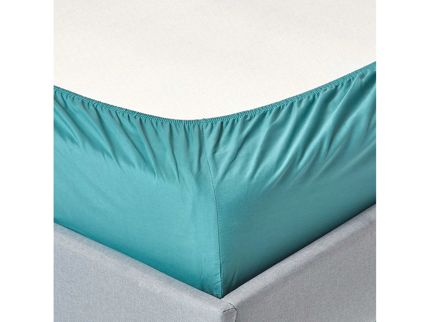 Homescapes Teal Egyptian Cotton Deep Fitted Sheet 200 TC, King