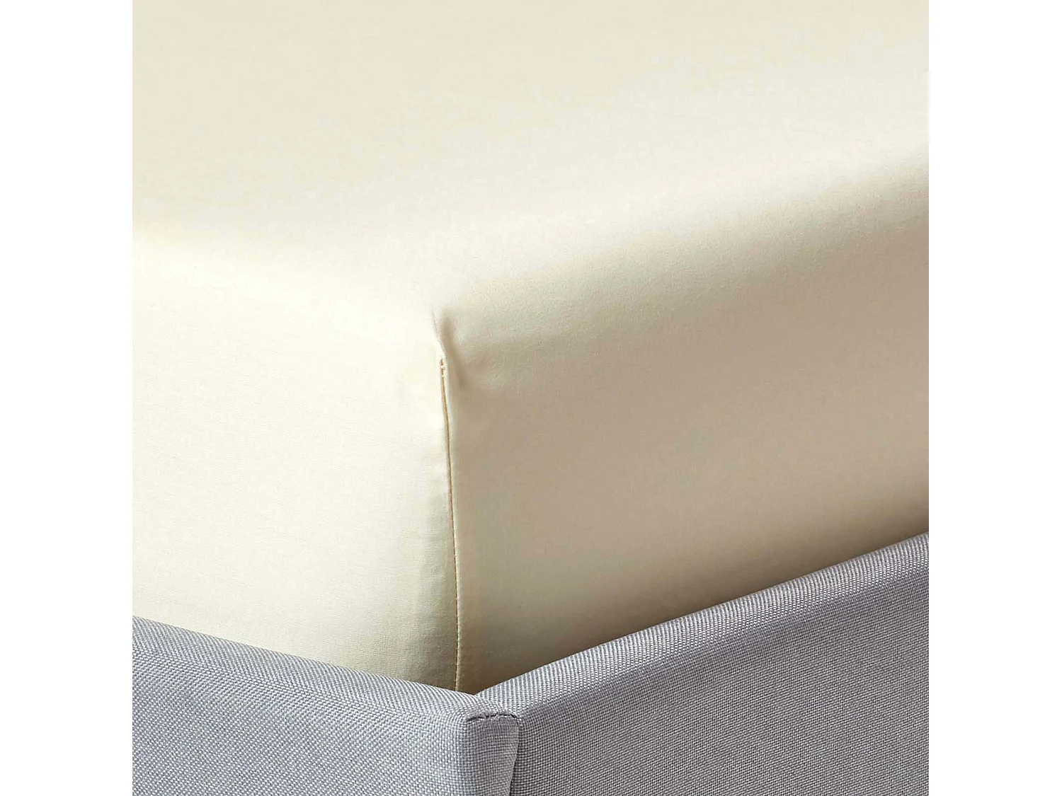 Homescapes Cream Egyptian Cotton Fitted Sheet 1000 TC, Double