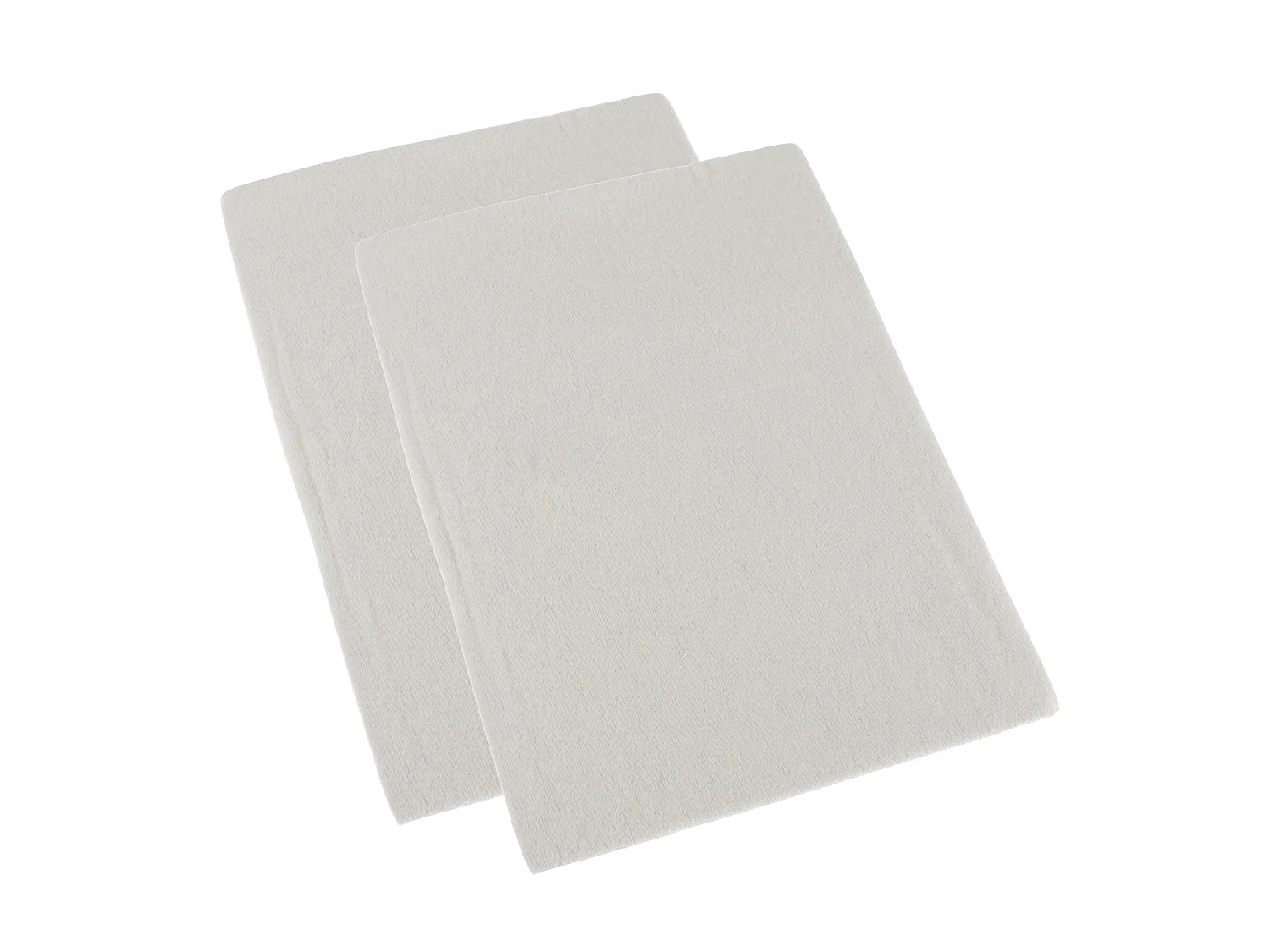 Homescapes Cream Brushed Cotton Fitted Cot Sheet Pair 100% Cotton, 60 x 120 cm