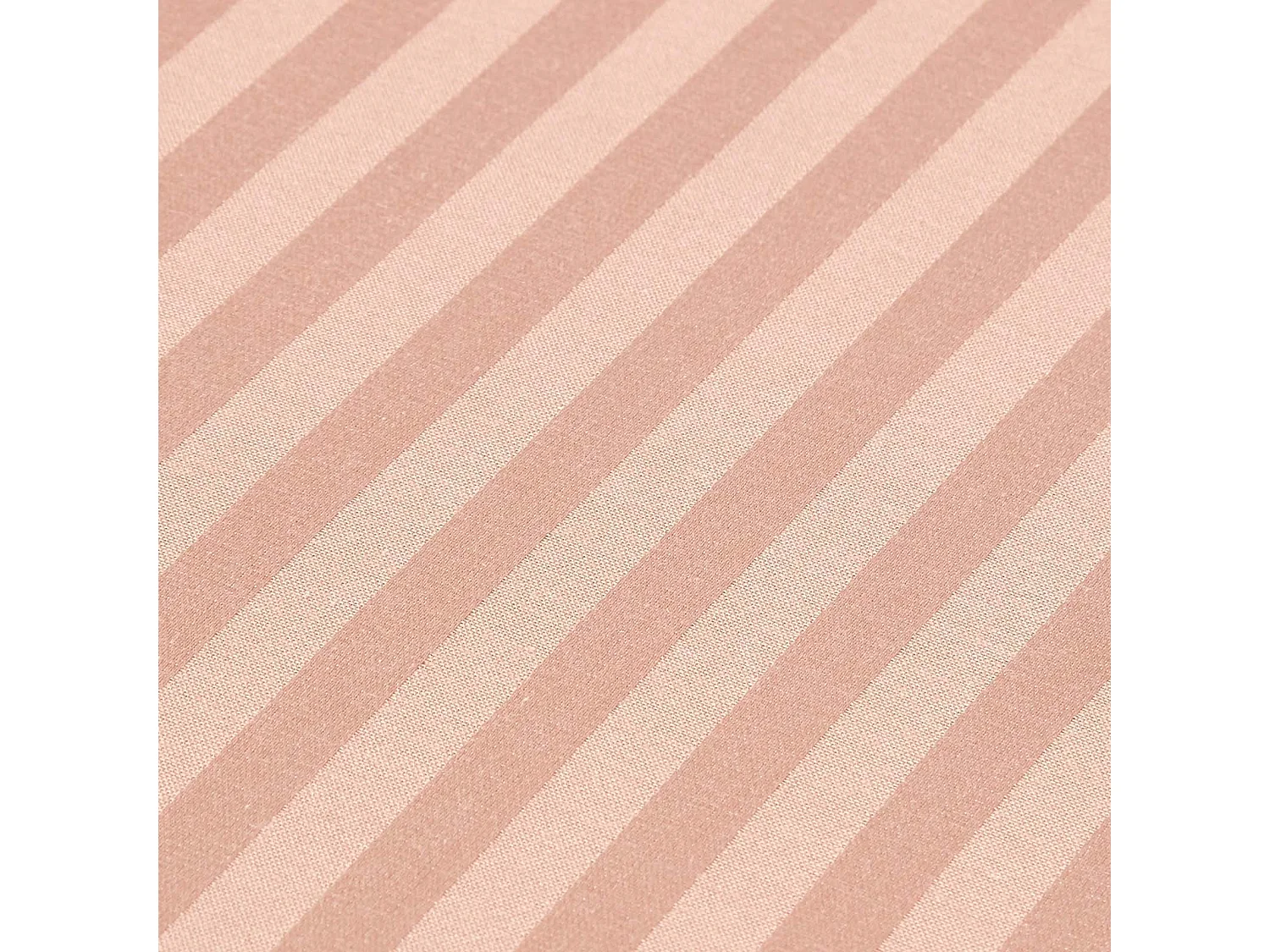 Drap-housse rayé 140 x 190 cm 100 % coton égyptien 330 fils coloris taupe - HOMESCAPES