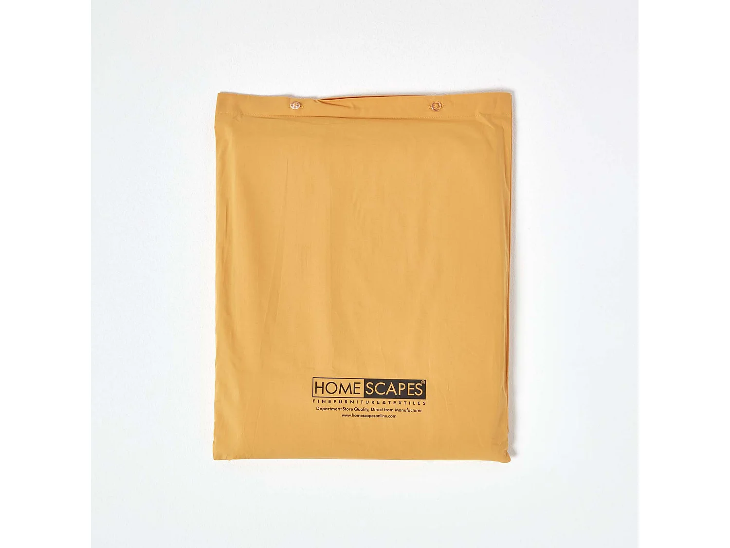 Drap-housse Jaune Moutarde 100% coton Égyptien 200 fils 150 x 200 cm  - HOMESCAPES