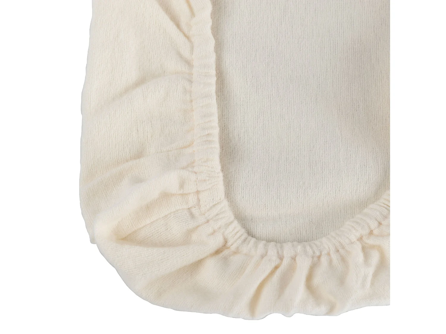 Homescapes Cream Brushed Cotton Fitted Cot Sheet Pair 100% Cotton, 70 x 140 cm