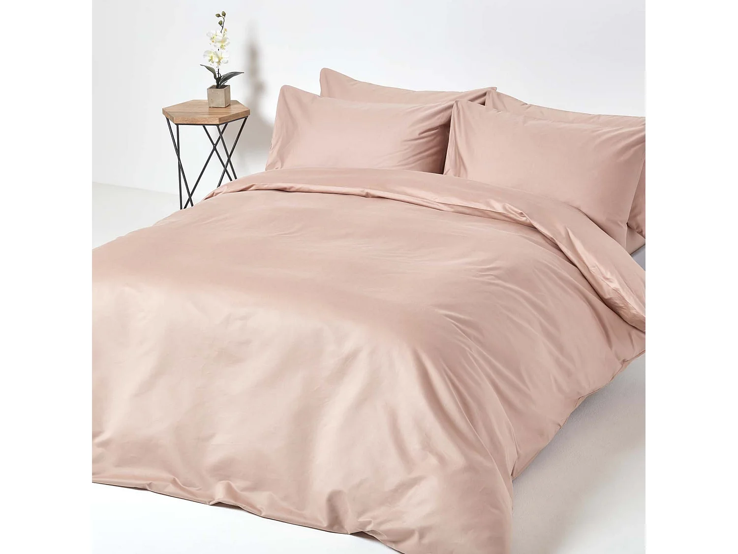 Homescapes Moonlight Beige Egyptian Cotton Fitted Sheet 1000 TC, Single