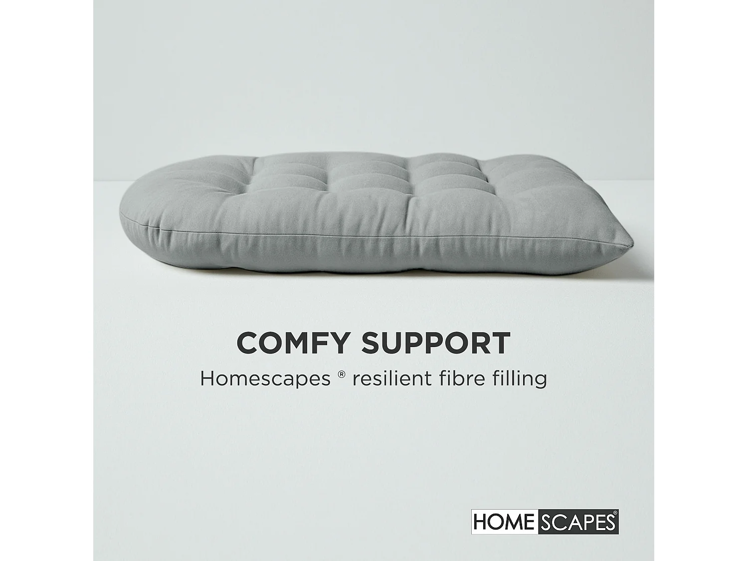Homescapes 100% Cotton Round Egg Swing Chair Cushion, 80 x 120 cm, Grey, Soft Generous Filling, Machine Washable, OEKO-TEX Certified