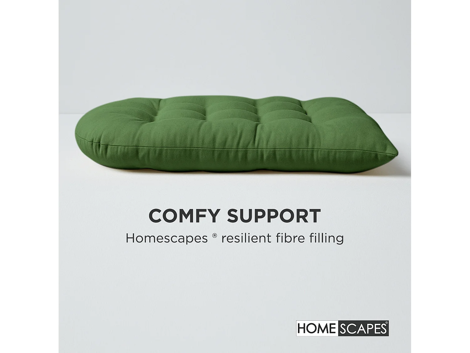 Homescapes 100% Cotton Round Egg Swing Chair Cushion, 80 x 120 cm, Olive Green, Soft Generous Filling, Machine Washable, OEKO-TEX Certified