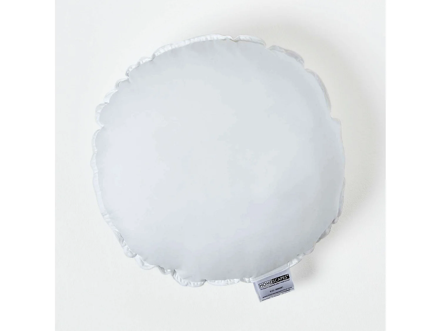 Homescapes Luxury Microfibre Round Cushion Pad Insert 40 cm â€˜Like Downâ€™, Soft Touch Cover, Hypoallergenic, Machine Washable, Best Bounce-Back, 16"