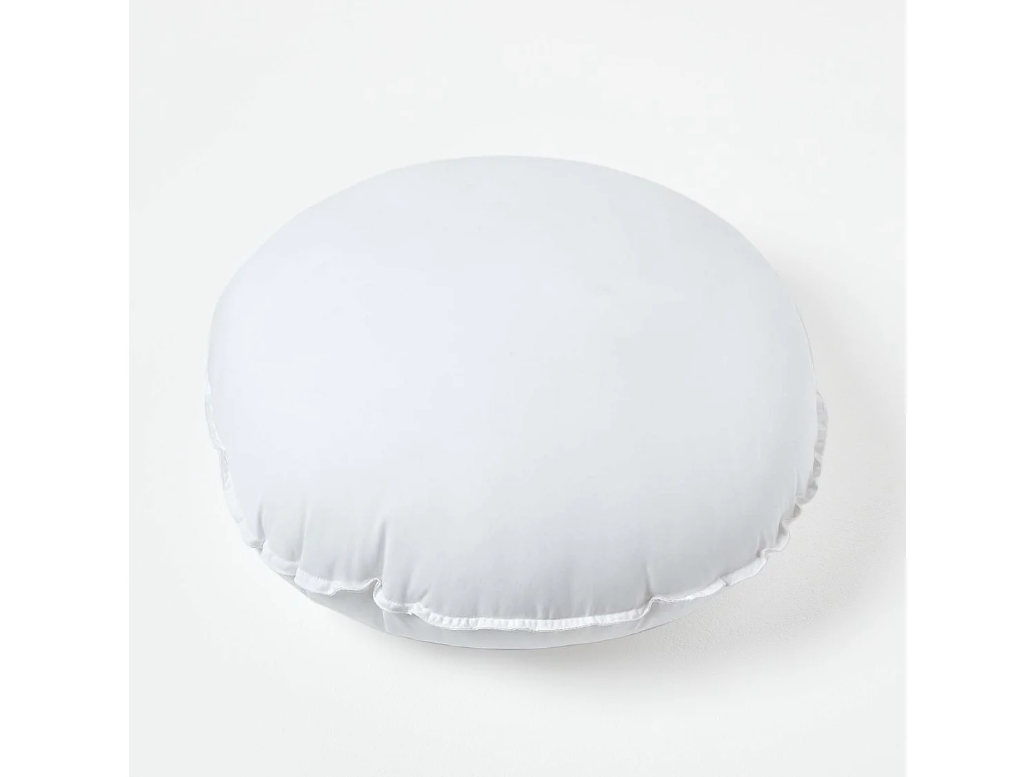 Homescapes Luxury Microfibre Round Cushion Pad Insert 50 cm â€˜Like Downâ€™, Soft Touch Cover, Hypoallergenic, Machine Washable, Best Bounce-Back, 20"