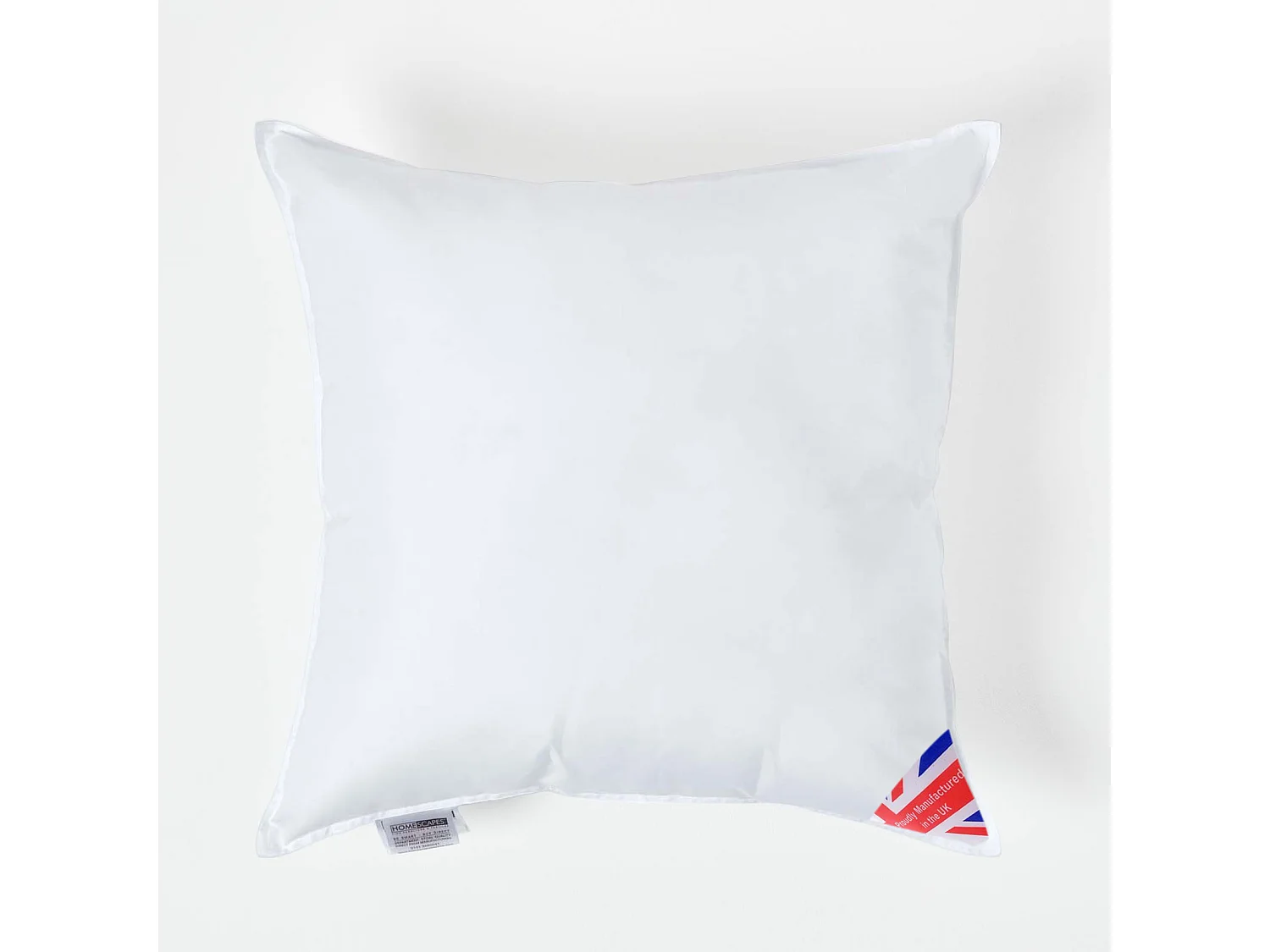 Homescapes Luxury Microfibre Cushion Pad Insert 55 x 55 cm â€˜Like Downâ€™, Soft Touch Cover, Hypoallergenic, Machine Washable, Best Bounce-Back, 22 x 22"