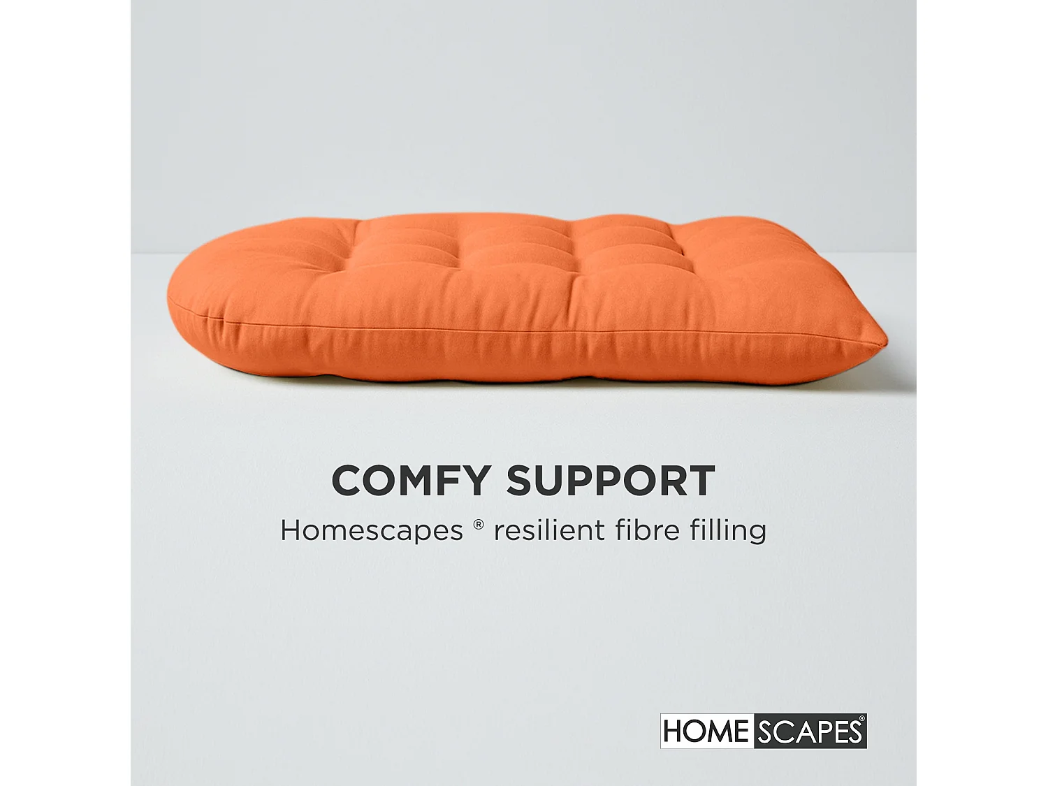 Homescapes 100% Cotton Round Egg Swing Chair Cushion, 80 x 120 cm, Burnt Orange, Soft Generous Filling, Machine Washable, OEKO-TEX Certified