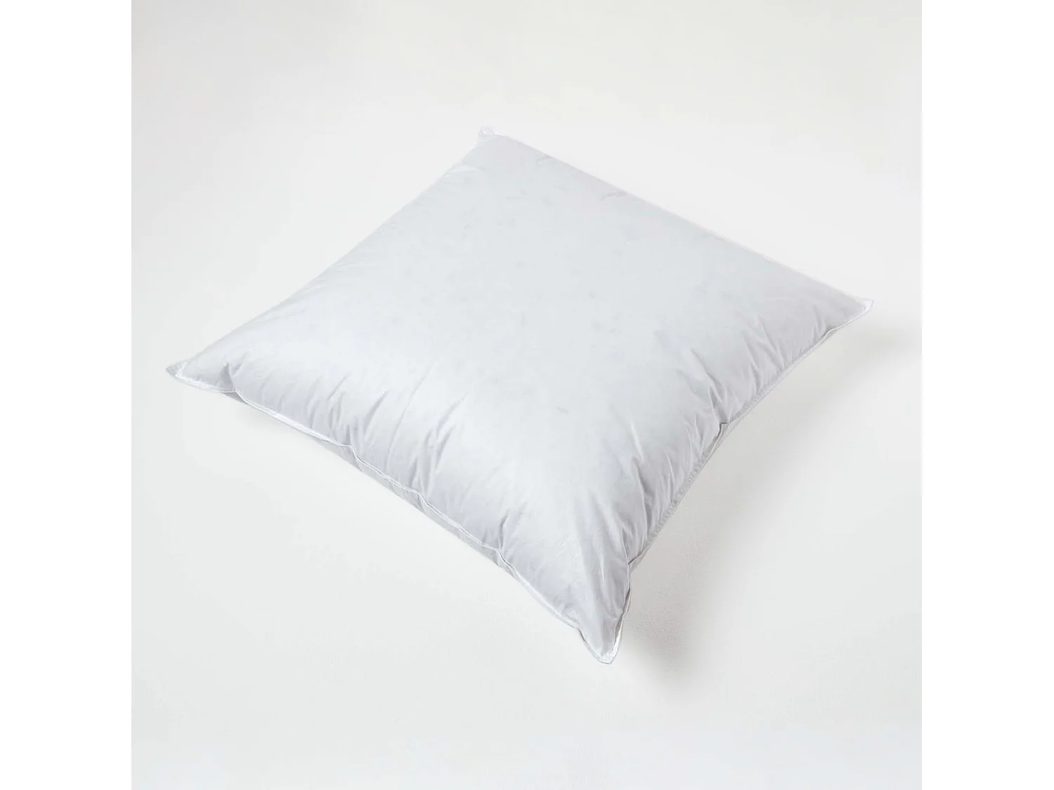 Homescapes Luxury Duck Down Cushion Pad Insert, 65 x 65 cm, Ethical, 100% Cotton Cover, Hypoallergenic, Machine Washable, Bounce-Back, 26 x 26"