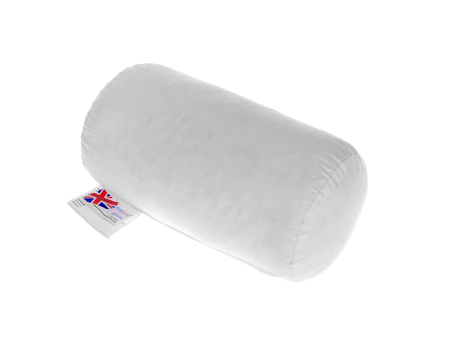 Homescapes Luxury Duck Feather Bolster Cushion Pad Insert 30 x 18 cm Ethical, 100% Cotton Case, Hypoallergenic, Machine Washable, Bounce-Back, 12 x 7"