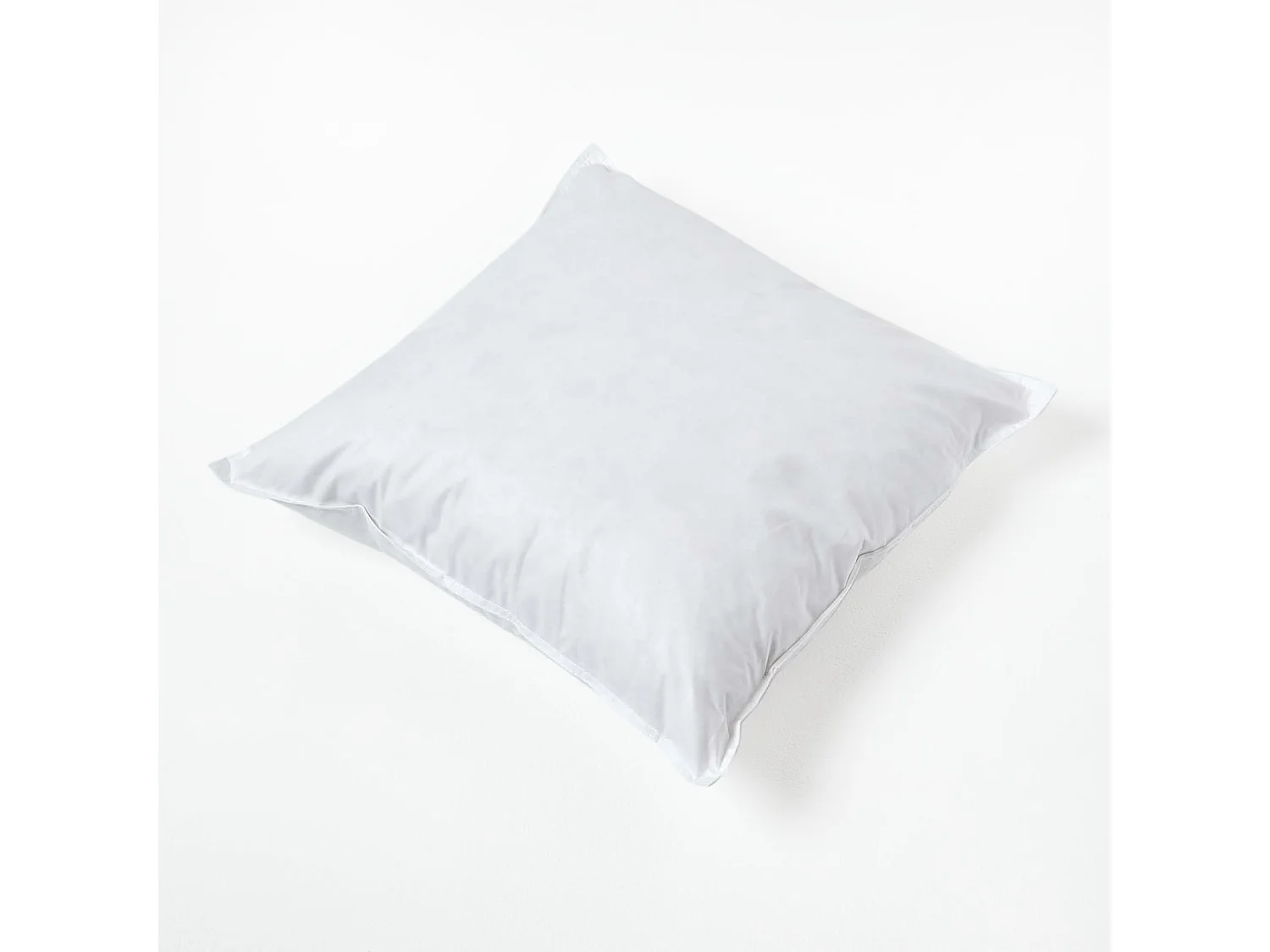 Homescapes Luxury Duck Down Cushion Pad Insert, 45 x 45 cm, Ethical, 100% Cotton Cover, Hypoallergenic, Machine Washable, Bounce-Back, 18 x 18"