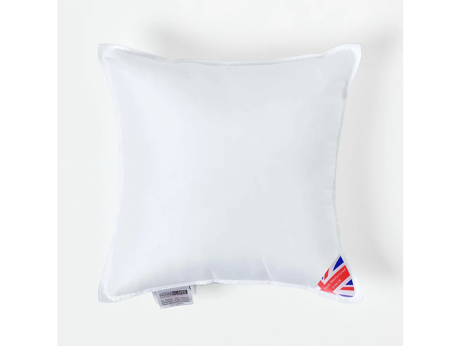 Homescapes Luxury Microfibre Cushion Pad Insert 40 x 40 cm â€˜Like Downâ€™, Soft Touch Cover, Hypoallergenic, Machine Washable, Best Bounce-Back, 16 x 16"