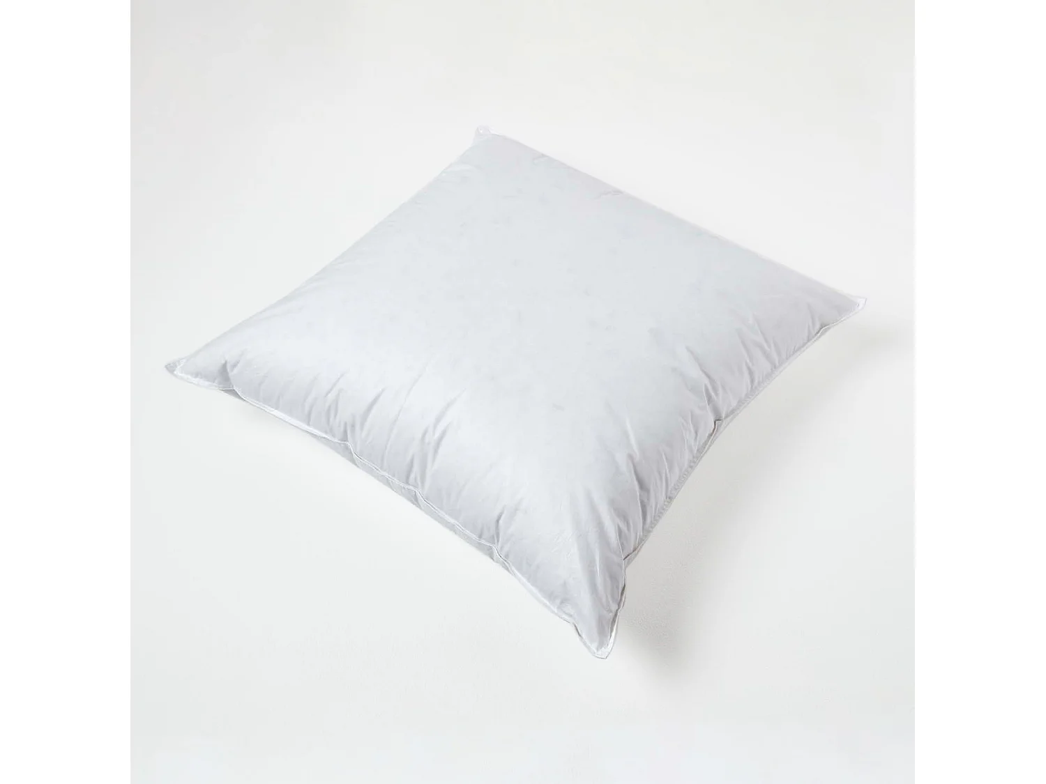 Homescapes Luxury Duck Down Cushion Pad Insert, 80 x 80 cm, Ethical, 100% Cotton Cover, Hypoallergenic, Machine Washable, Bounce-Back, 32 x 32"