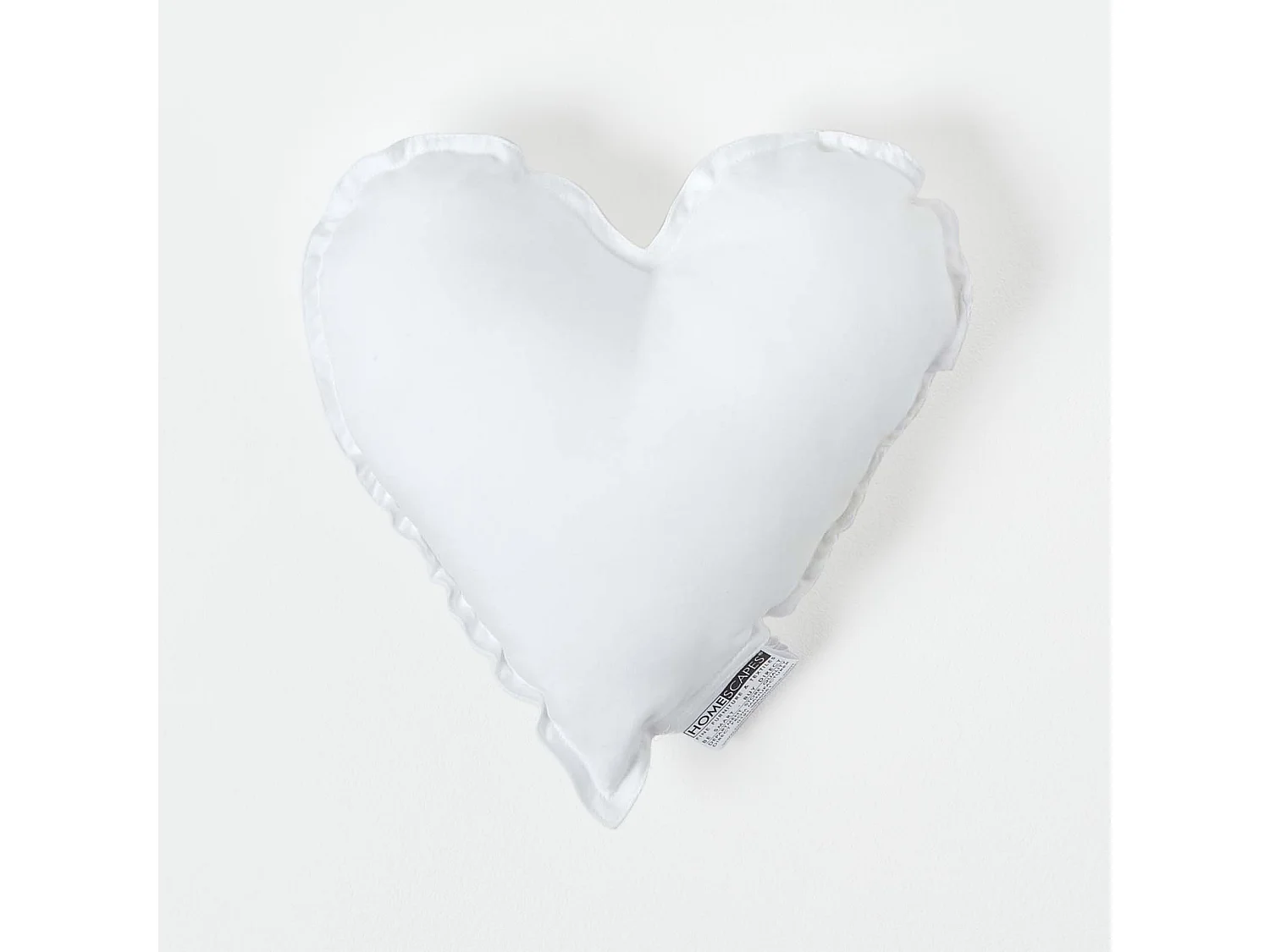 Homescapes Luxury Microfibre Heart Cushion Pad Insert 30 cm â€˜Like Downâ€™, Soft Touch Cover, Hypoallergenic, Machine Washable, Best Bounce-Back, 12"