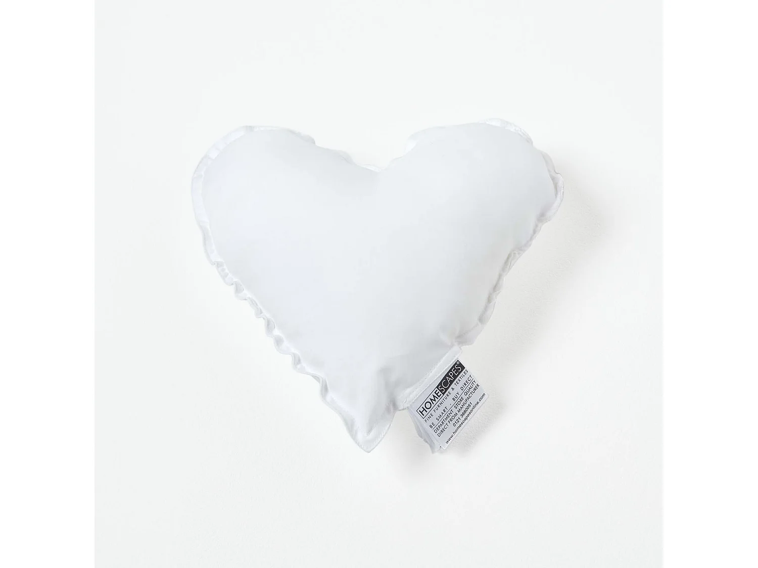 Homescapes Luxury Microfibre Heart Cushion Pad Insert 30 cm â€˜Like Downâ€™, Soft Touch Cover, Hypoallergenic, Machine Washable, Best Bounce-Back, 12"