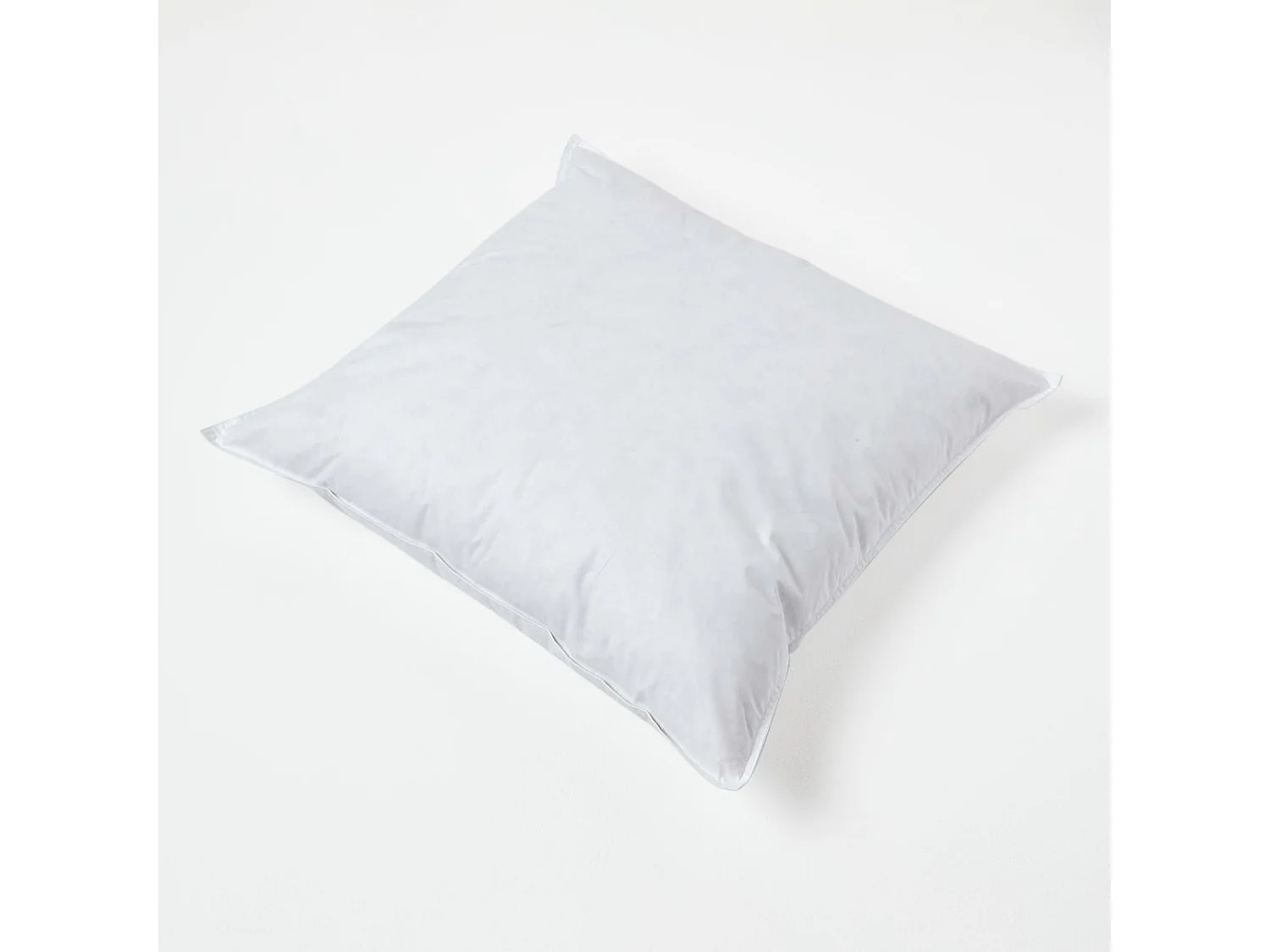 Homescapes Luxury Duck Down Cushion Pad Insert, 55 x 55 cm, Ethical, 100% Cotton Cover, Hypoallergenic, Machine Washable, Bounce-Back, 22 x 22"