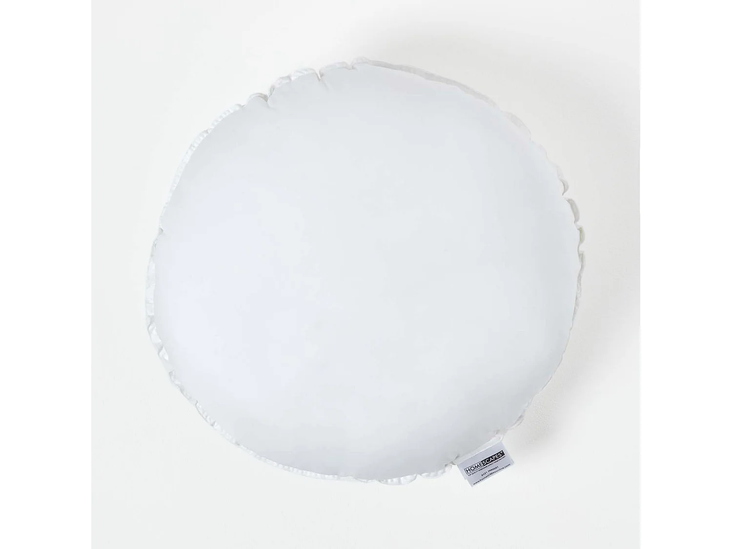 Homescapes Luxury Microfibre Round Cushion Pad Insert 45 cm â€˜Like Downâ€™, Soft Touch Cover, Hypoallergenic, Machine Washable, Best Bounce-Back, 18"
