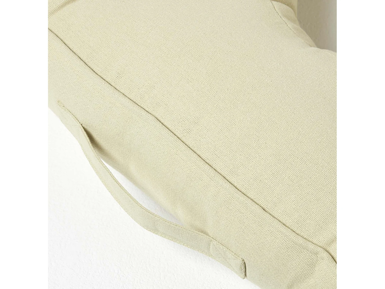 Homescapes Cotton Pressure Relief Armchair Booster Cushion Firm 10cm Thick Pad, 50 x 50 cm, Sage Green, 100% Cotton Cover, Carry Handle, Donut Ring