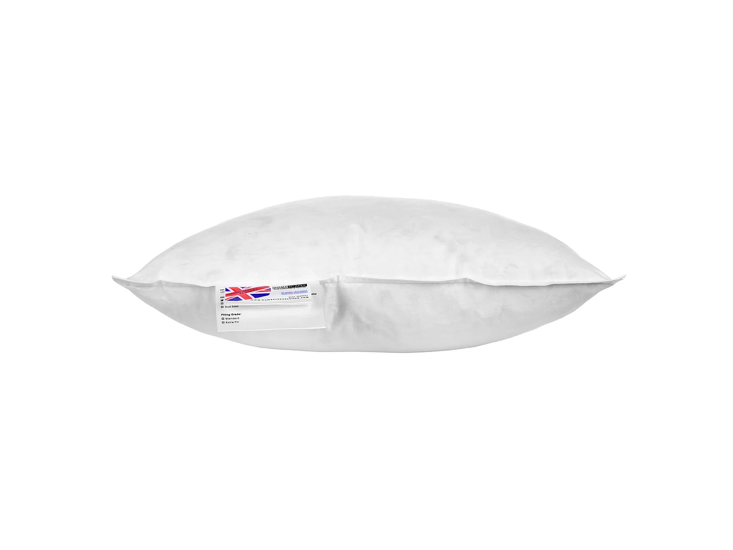 Homescapes Luxury Goose Feather & Down Cushion Pad Insert 30 x 40 cm Ethical, 100% Cotton Case, Hypoallergenic, Machine Washable, Bounce-Back 16 x 12"