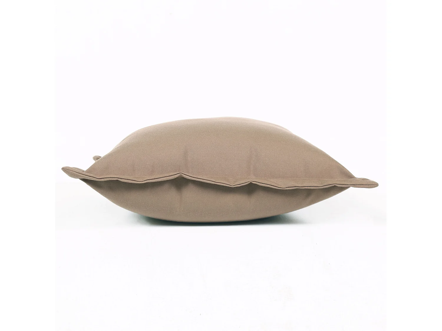 Homescapes Dark Beige Plain Outdoor Cushions for Garden Waterproof 45 cm, Set of 2