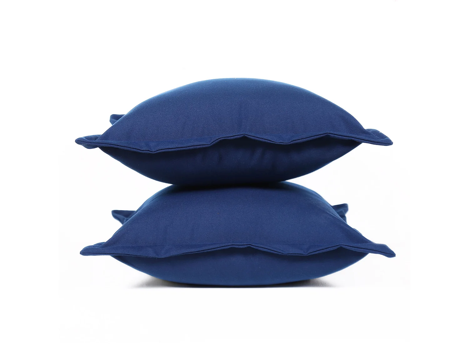 Homescapes Navy Plain Outdoor Cushions for Garden Waterproof 45 cm, Set of 2