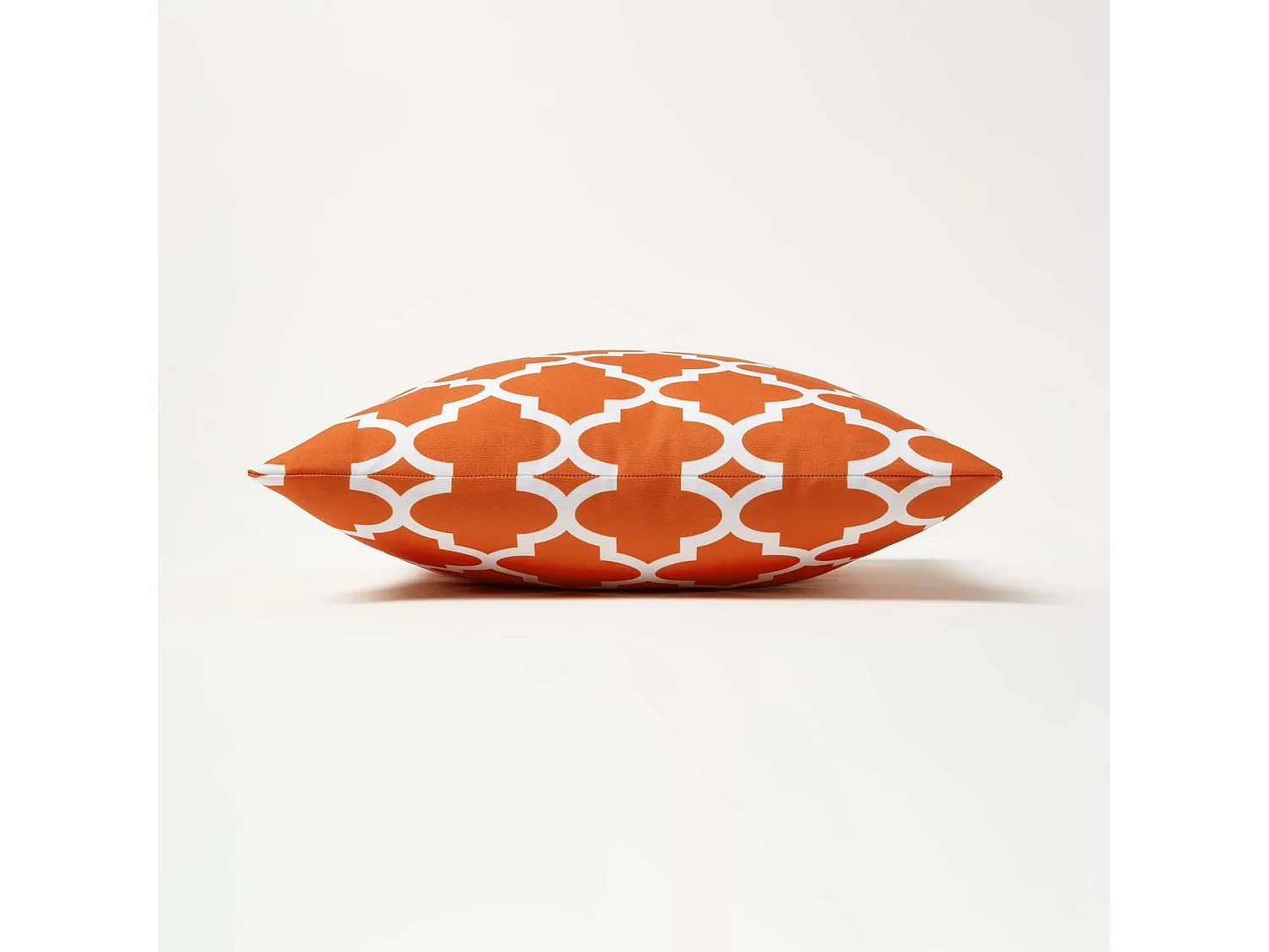 Homescapes Orange Geometric Outdoor Cushions for Garden Waterproof, Set of 2