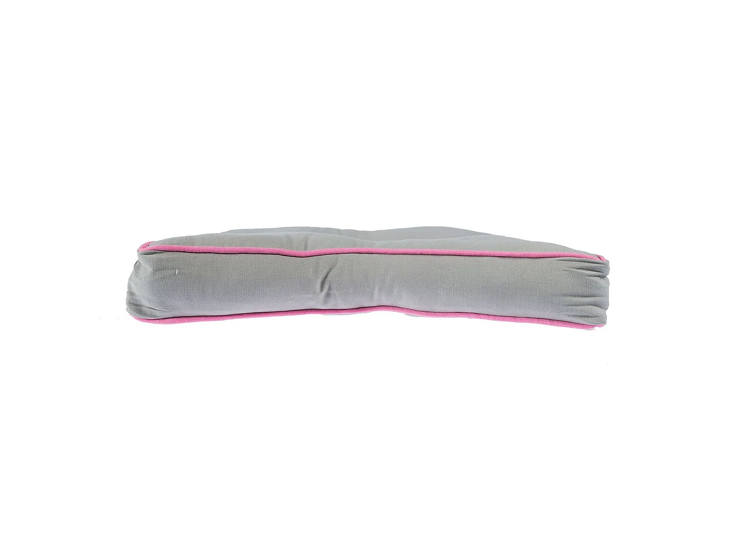 Homescapes 100% Cotton Stars Star Floor Cushion, 48 x 7 cm, Pink, Grey, OEKO-TEX Certified, Handcrafted, 19 x 3"