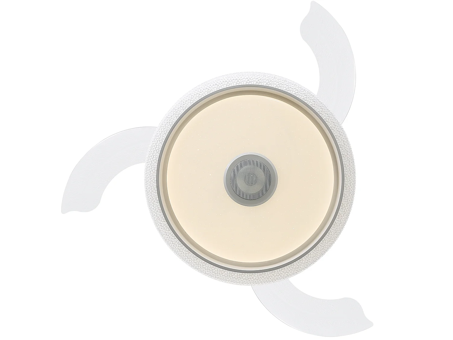 Ventilateur de Plafond avec Lumière LED RGB 107cm, 42" - Musique & App, Moteur DC Silencieux, 3 Pales ABS, Télécommande, Réversible - Blanc