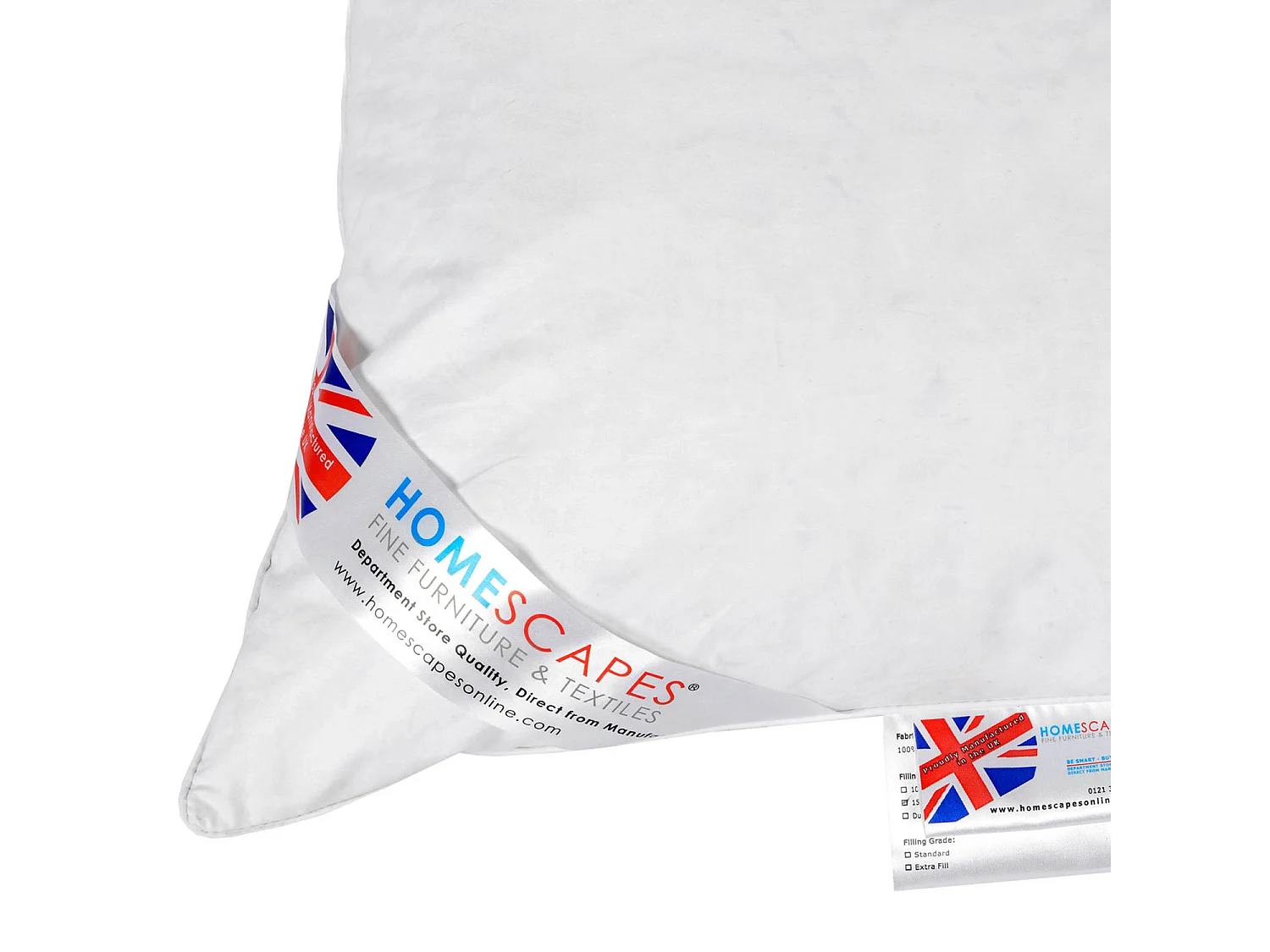 Homescapes Duck Feather and Down Body Pillow Extra Large
