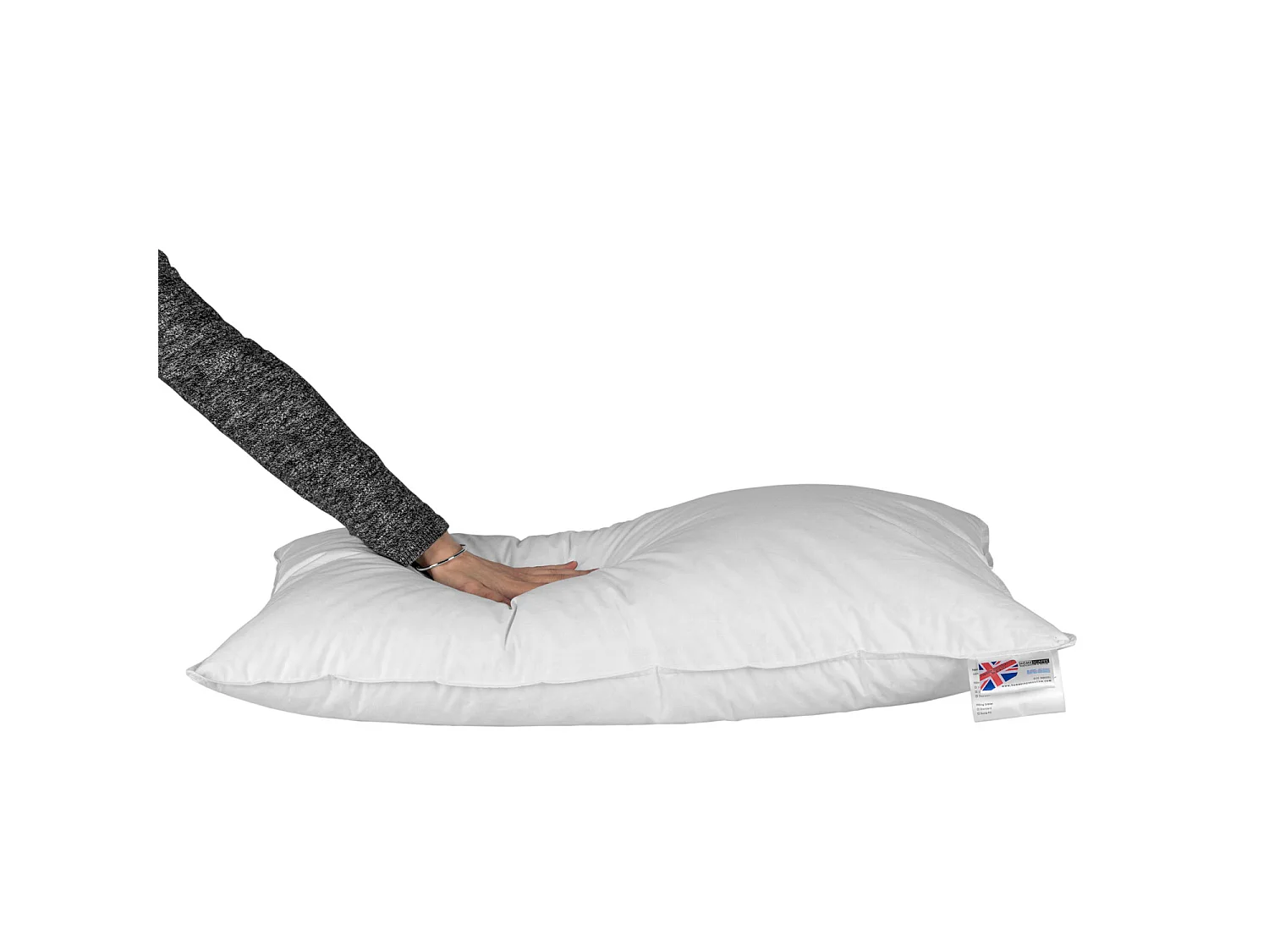 Homescapes Duck Feather & Down Euro Continental Pillow Pair - 40cm x 80cm (16"x32")