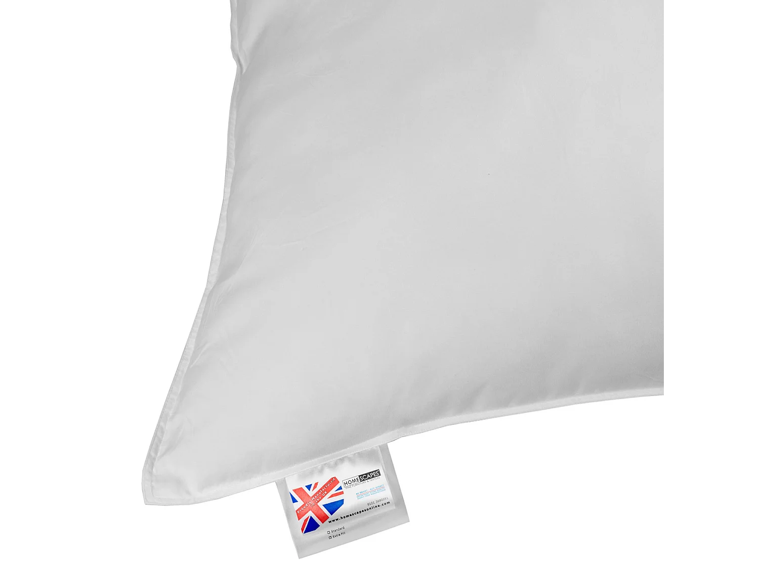 Homescapes Microfibre Euro Continental Square Pillow Pair - 80cm x 80cm (32"x32")