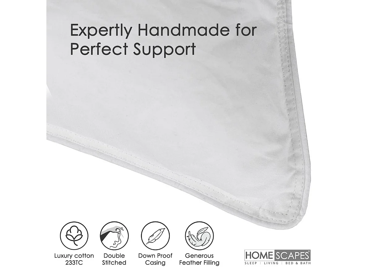 Homescapes Duck Feather Pillow x 4