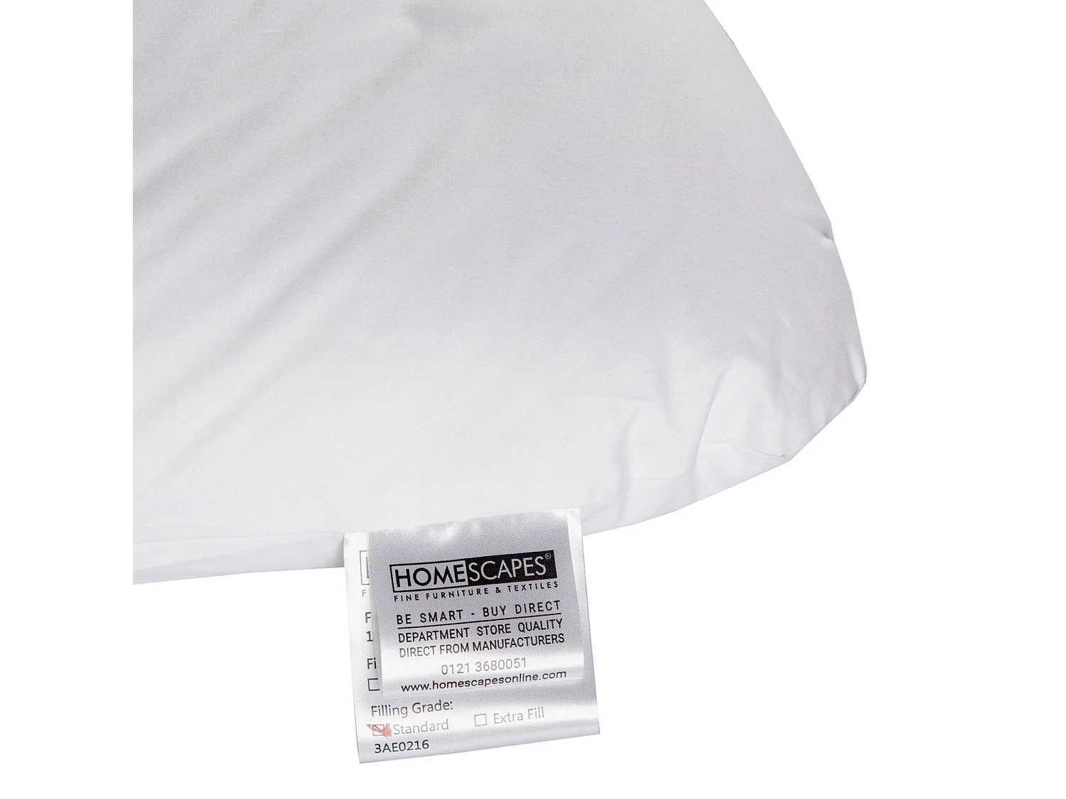 Homescapes U Shaped Comfort Pregnancy Pillow Goose Feather and Down
