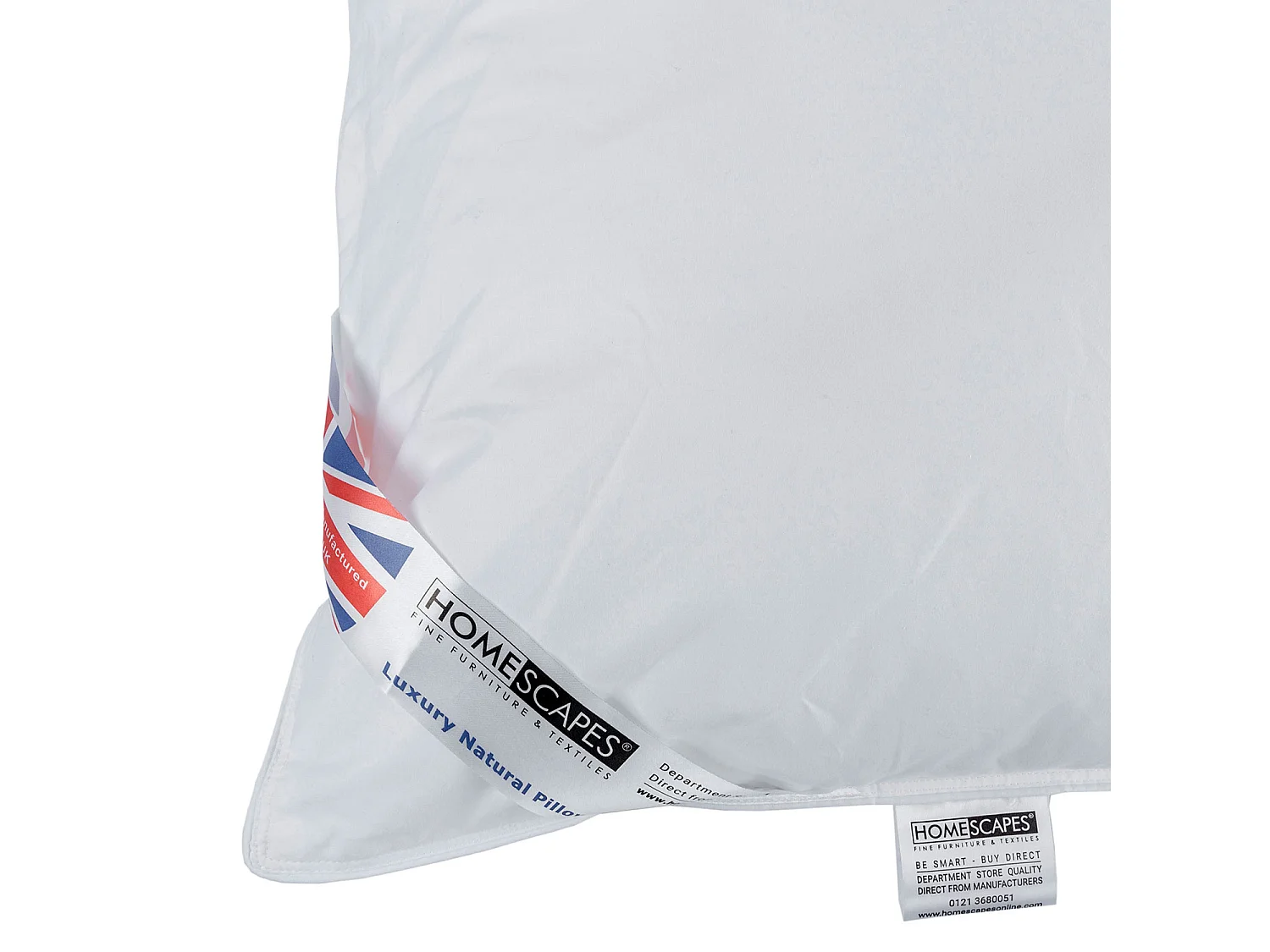 Homescapes Super Microfibre Camomile Pillow with Dried Camomile Insert Extra Fill
