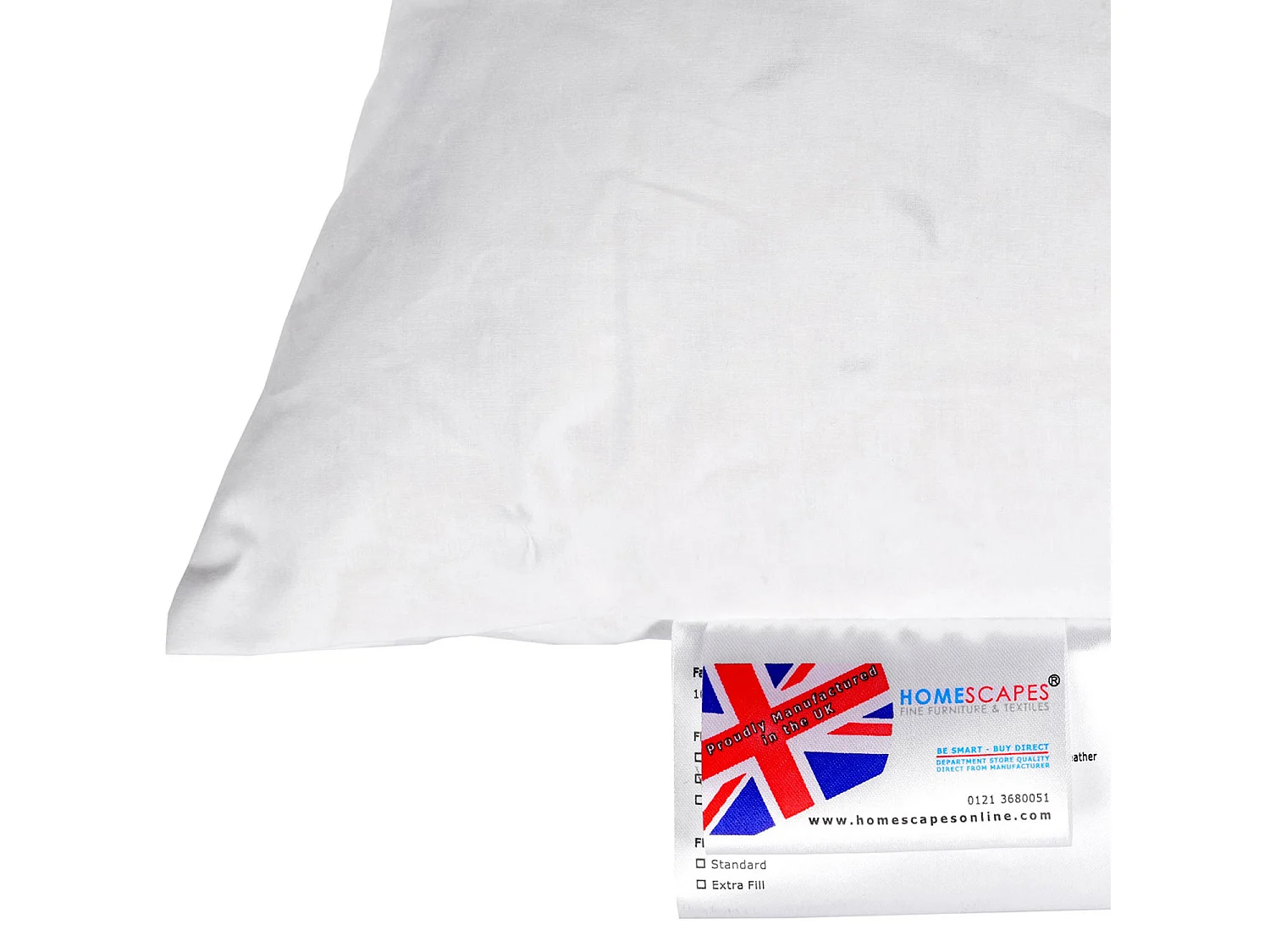 Homescapes Orthopaedic V Shaped Pillow Duck Feather and Down