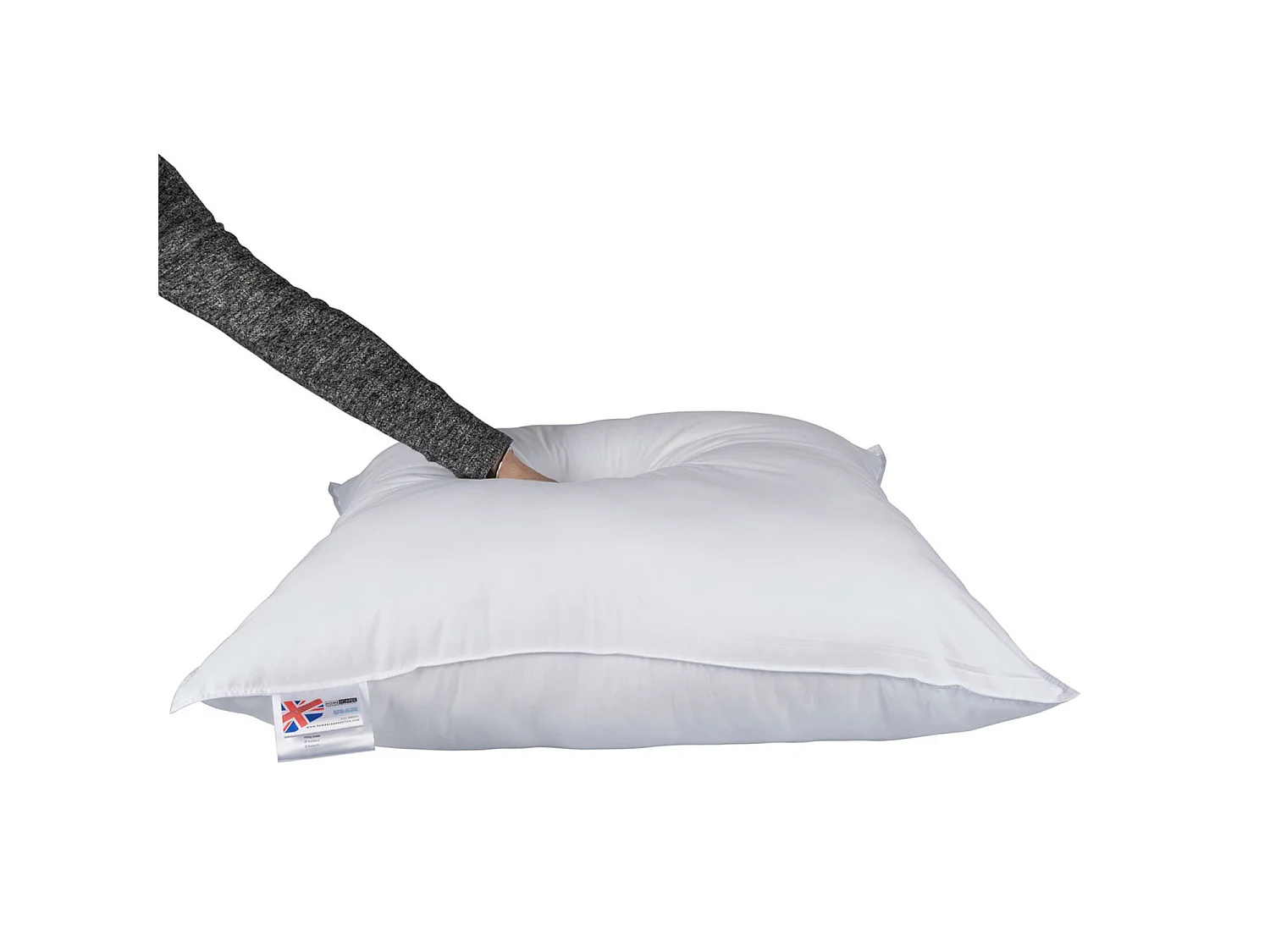Homescapes Goose Feather & Down Euro Continental Square Pillow Pair - 80cm x 80cm (32"x32")