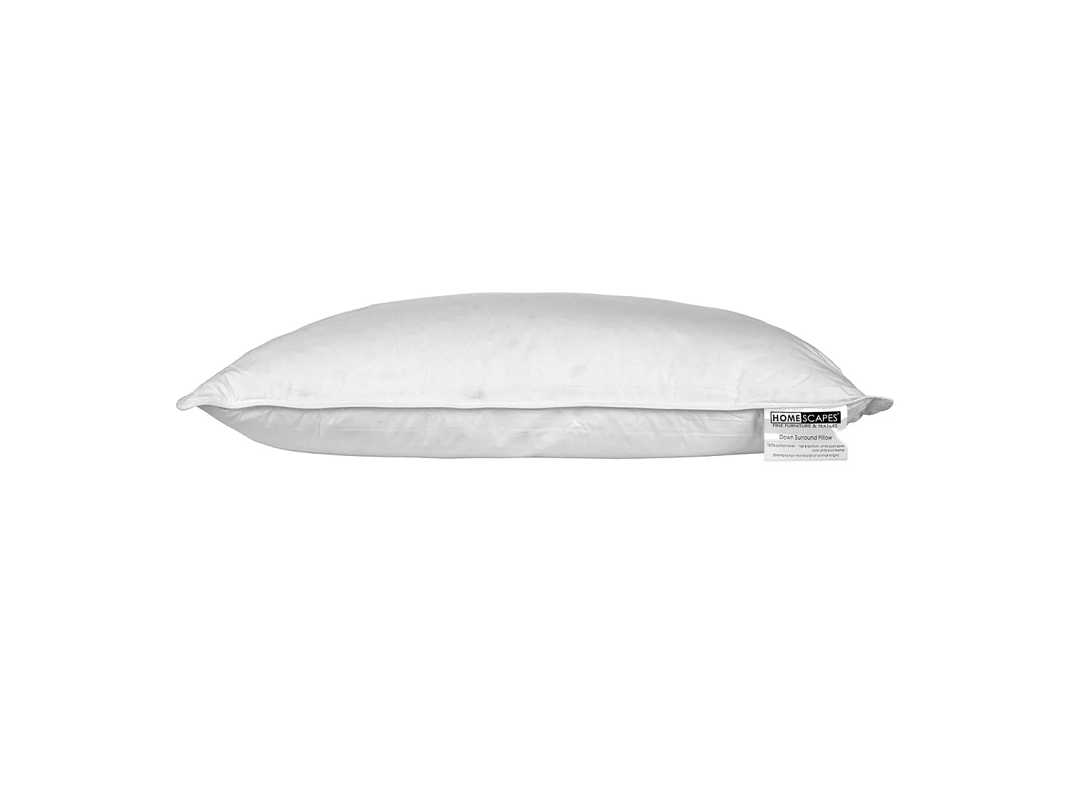 Homescapes White Duck Down Surround Pillow