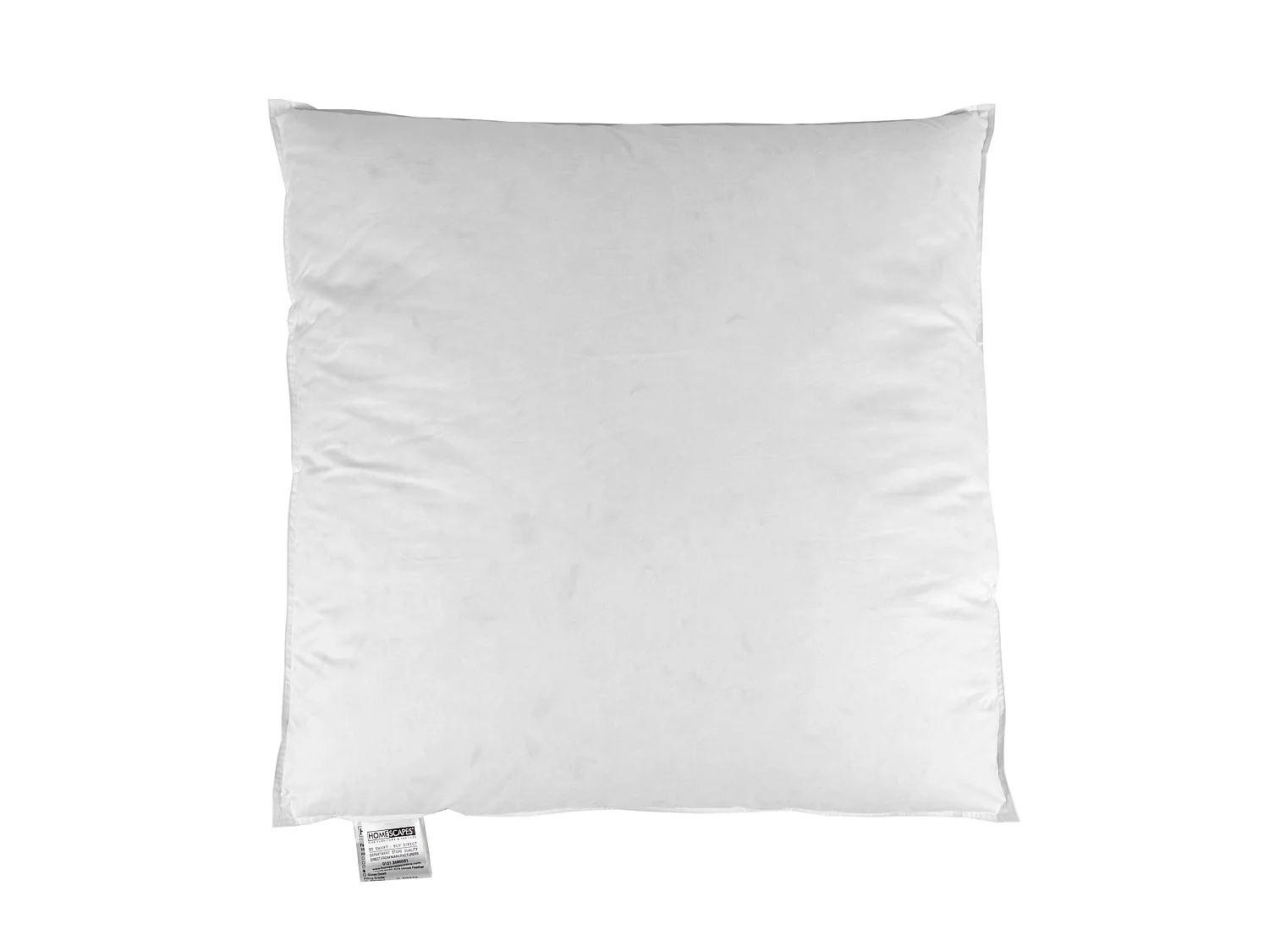 Homescapes Goose Feather and Down Euro Square Pillow 65 x 65 cm
