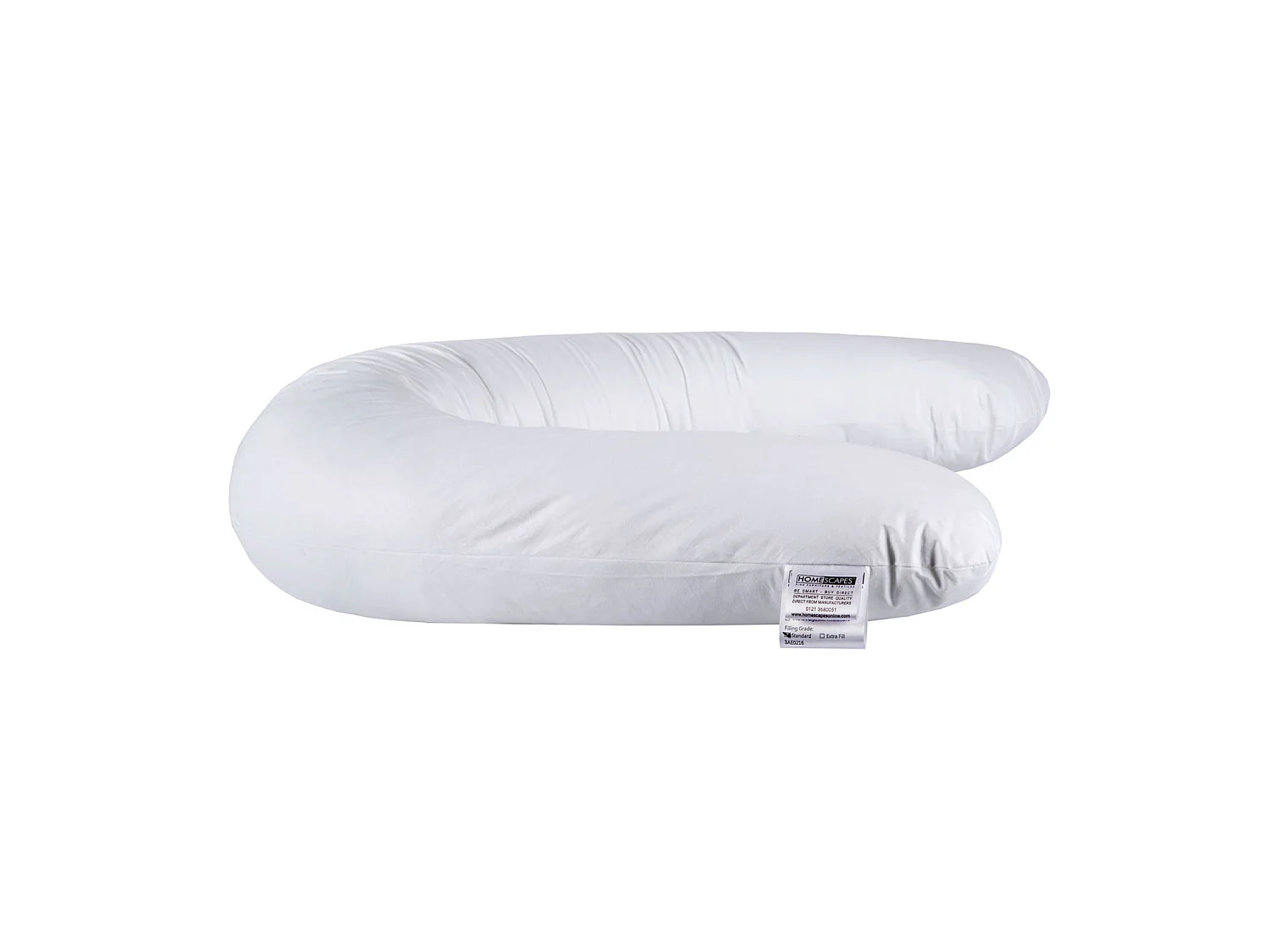 Homescapes U Shaped Comfort Pregnancy Pillow Super Microfibre