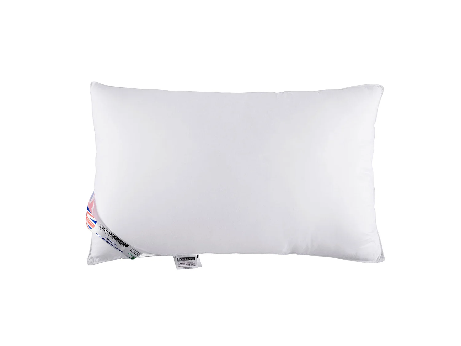 Homescapes Anti Bacterial Pillow Super Microfibre Extra Fill, 48 x 74 cm