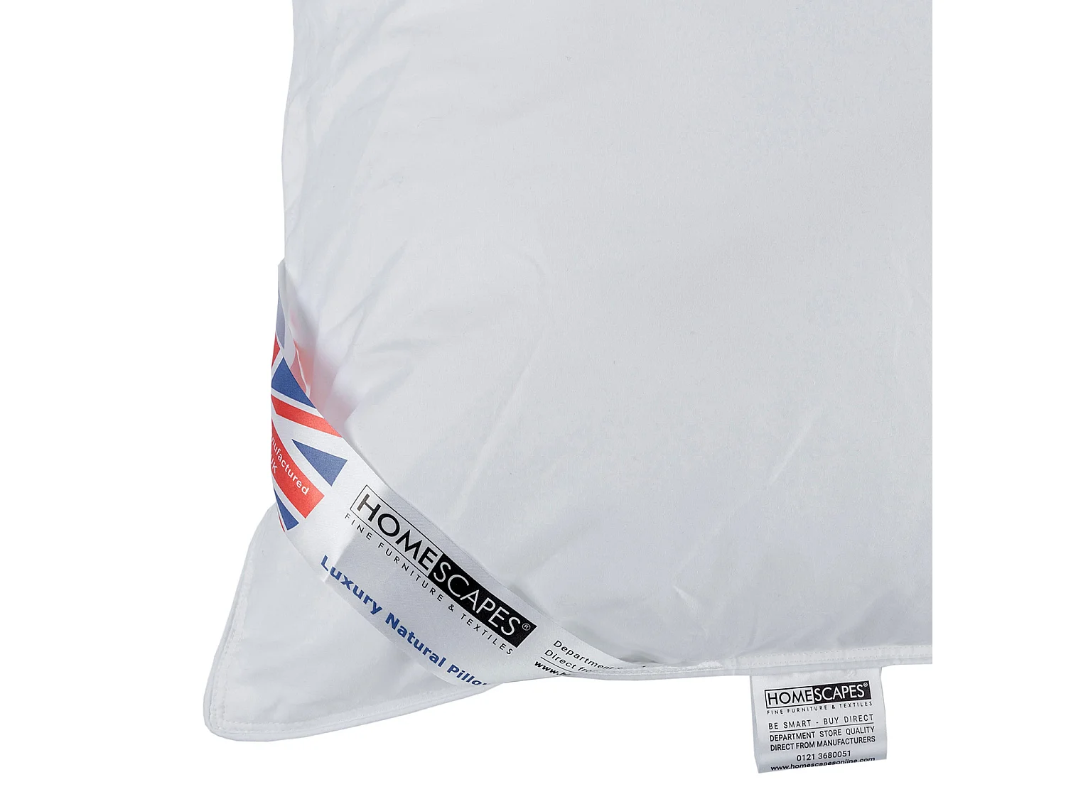 Homescapes Super Microfibre Camomile Pillow with Dried Camomile Insert