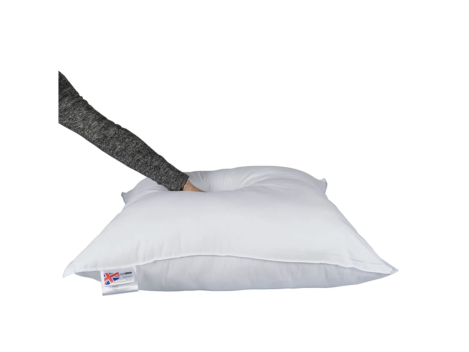 Homescapes Microfibre Euro Continental Square Pillow - 80cm x 80cm (32"x32")